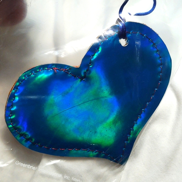 Leather and Holographic Vinyl Bag Charm/KeyChain - Picture 1 of 3